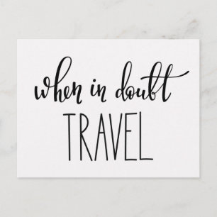 Carte Postale En Doubt Travel