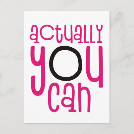 Carte Postale En Fait Vous Pouvez Encourager Citation Blanc