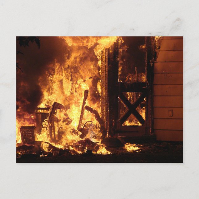 Carte Postale En feu (Devant)