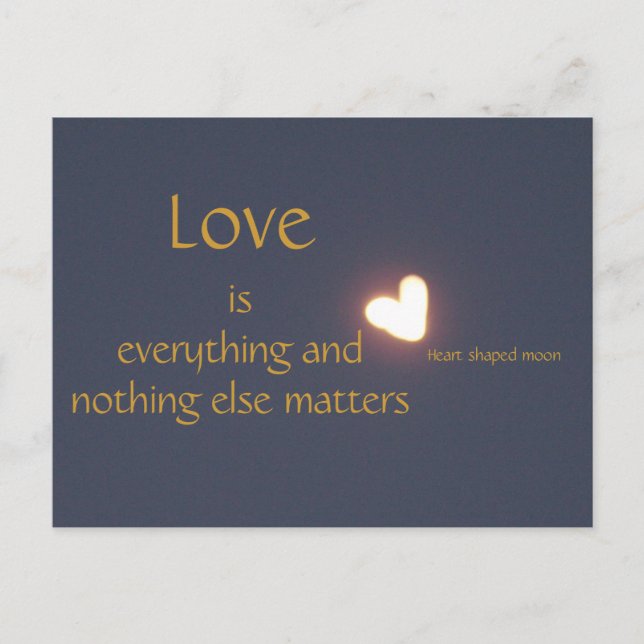 carte postale en forme de coeur (Devant)