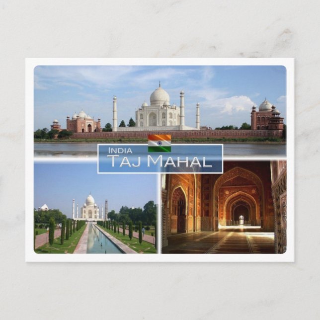 Carte Postale EN Inde - Le Taj Mahal - (Devant)