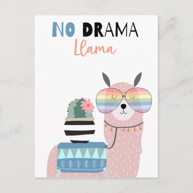 Carte postale en lama (Devant)