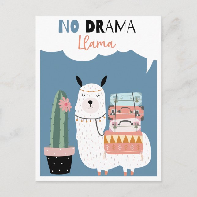 Carte postale en lama (Devant)