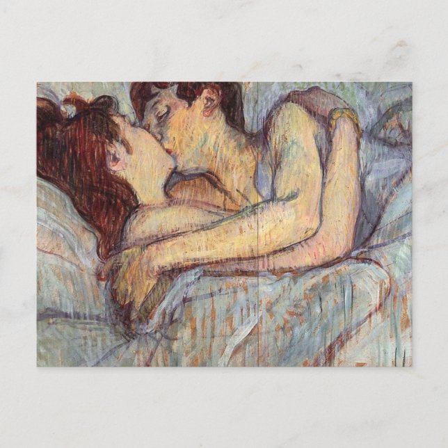 Carte Postale En Lit - Le Baiser D'Henri De Toulouse (Devant)