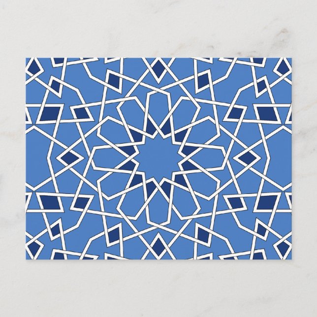 Carte postale en mosaïque mauresque (Devant)