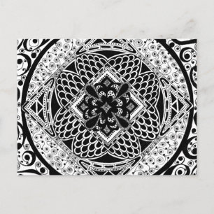 Carte Postale en noir et blanc