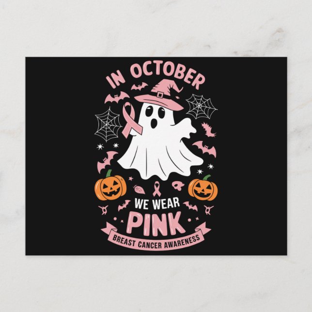 Carte Postale En Octobre Nous Portons Le Ghost Ghost Witch Cance (Devant)