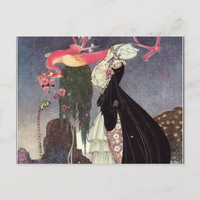 Carte Postale En poudre et crinoline Kay Nielsen (Devant)