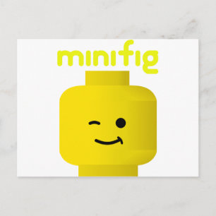 CARTE POSTALE EN-TÊTE DE MINIFIG