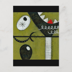 Carte postale en verre Martini cassé