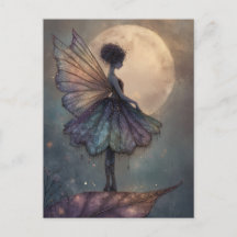 Enchanted Moonlight Fairy Watercolor Fantasy