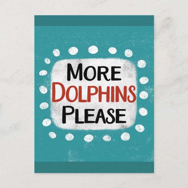 Carte postale : Encore des dauphins s'il vous plaî (Devant)