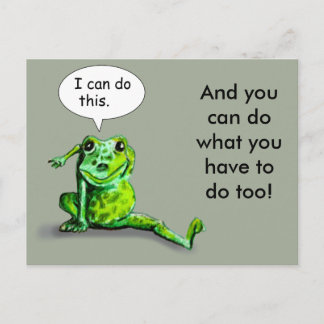 CARTE POSTALE ENCOURAGEANT LIZARD