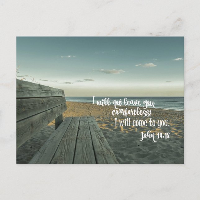 Carte Postale Encouragement à la consolation Bible Verse (John) (Devant)