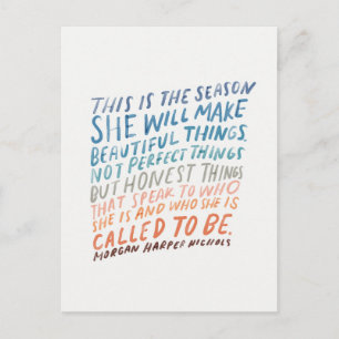 Carte Postale Encouragement des citations pour les artistes