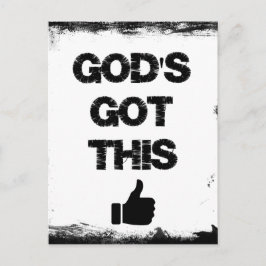 Carte Postale Encouragement : Dieu a compris cela