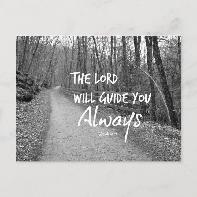 Carte Postale Encouragement du couplet biblique (Devant)