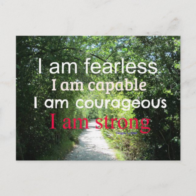 Carte Postale Encouragement motivationnel (Devant)