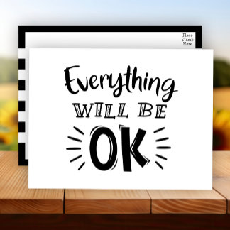 Carte Postale Encouragement, Pensées pour toi Amitié