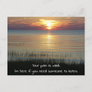 Carte Postale Encouragement pour quelqu'un qui est malade