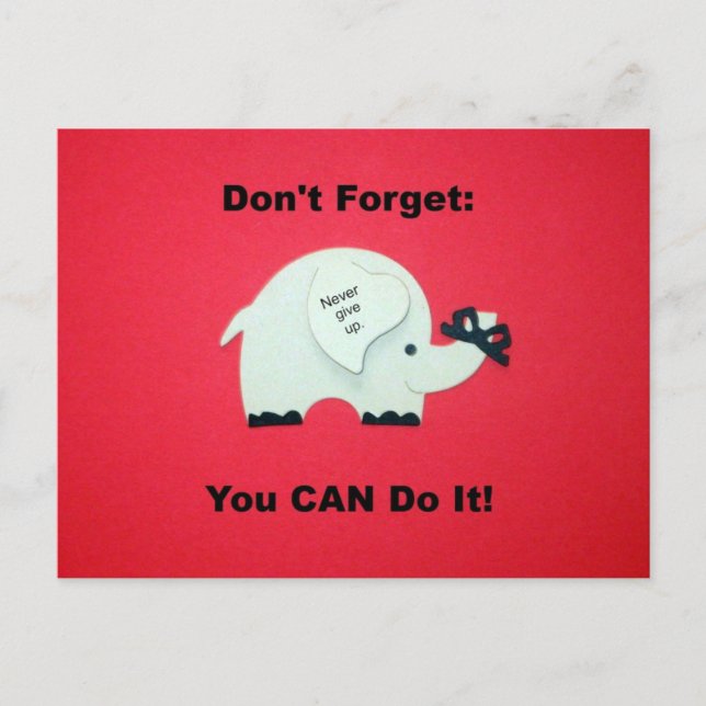 Carte Postale Encouragement : Vous pouvez le faire! (Devant)
