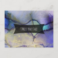 Encre D'Alcool Multicolore Et Or Je Manque Votre V