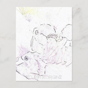 Carte postale Encre magique