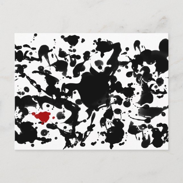 Carte Postale ENCRE NOIRE | faites votre propre arrière - plan (Devant)