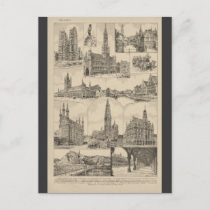 Carte Postale Encyclopédie française 1920, Belgique