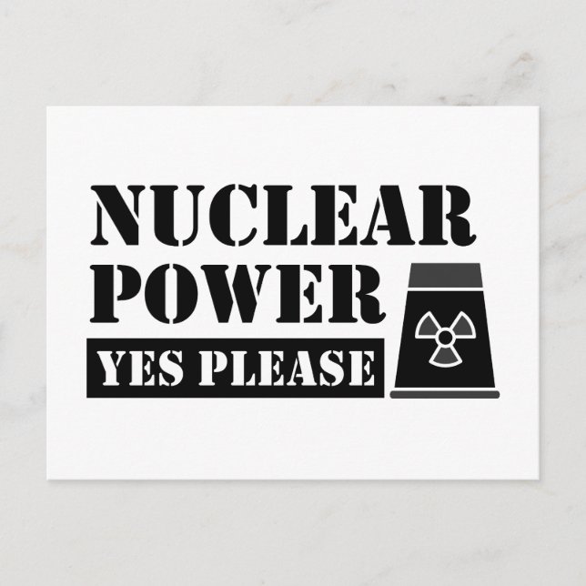 Carte Postale Énergie nucléaire Oui Veuillez faire une déclarati (Devant)