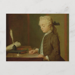 Carte Postale Enfant avec un Téetotum, 1738