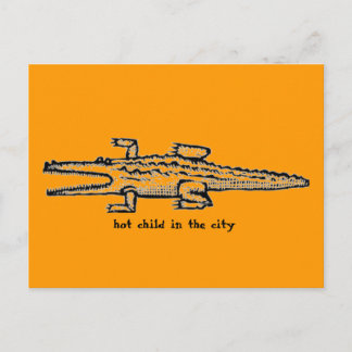 Carte Postale enfant chaud en ville