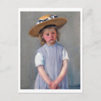 Enfant dans un Casquette de paille, Mary Cassatt