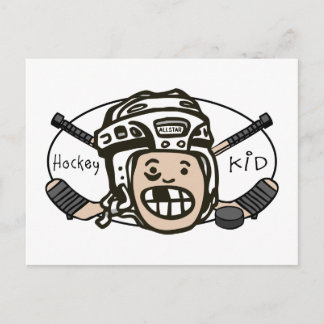 Carte Postale Enfant de hockey