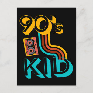CARTE POSTALE ENFANT DE RETRO 90 - AMATEURS DE CASSETTE