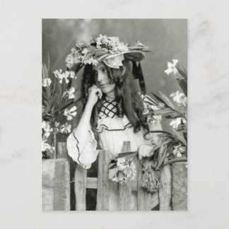 Carte Postale Enfant fleur devant son temps : 1902