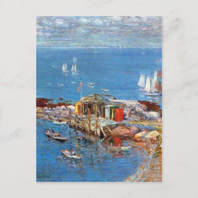 Carte Postale Enfant Hassam - Après-midi en août Appledore (Devant)