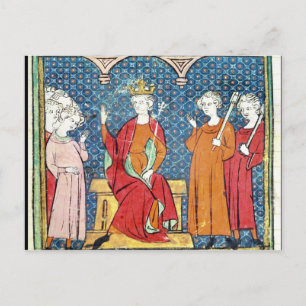 Carte Postale Enfant II, Roi mérovingien d'Austrasia