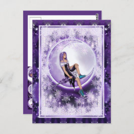 Carte postale enfant Purple Moon