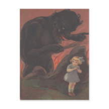 Enfant se cachant de Krampus