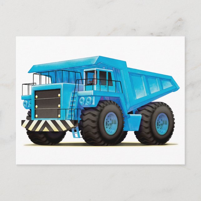 Carte Postale Enfants Big Blue Dumper Truck (Devant)