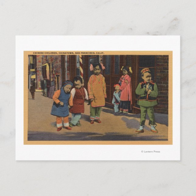 Carte Postale Enfants chinois en Chinatown - San Francisco, CA 2 (Devant)