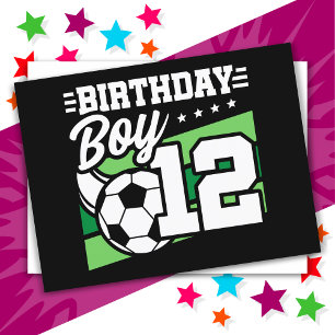 Carte Postale Enfants de 12 ans Football Football Enfants 12e An