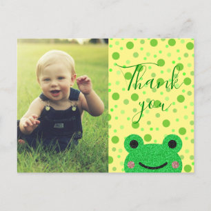 Carte Postale Enfants Merci Grenouille Amicale