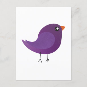 Carte Postale Enfants oiseau mignon 