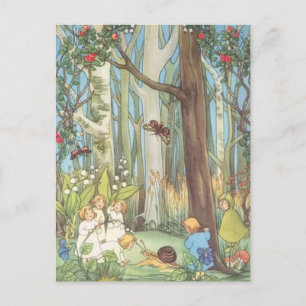Carte Postale Enfants Racines Sibylle Von Olfers