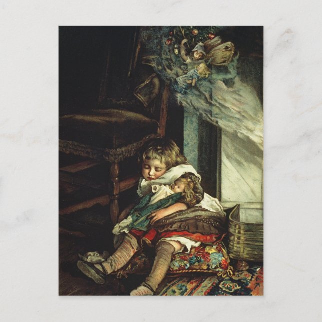 Carte Postale Enfants rêvant de jouets (Devant)