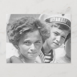 Carte Postale Enfants tsar de Russie Olga et Tsarevitch Alexis