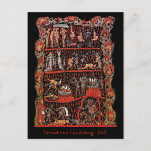 Carte Postale Enfer de Hortus Deliciarum