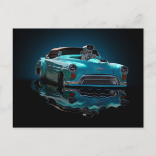 Carte Postale enfer sur roues